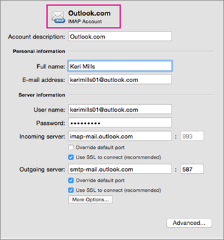 how to setup office 365 account in outlook for mac